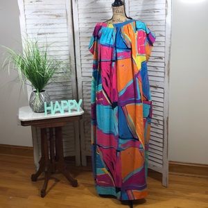 Vintage MARIMEKKO Multi-Colored Caftan / Dress